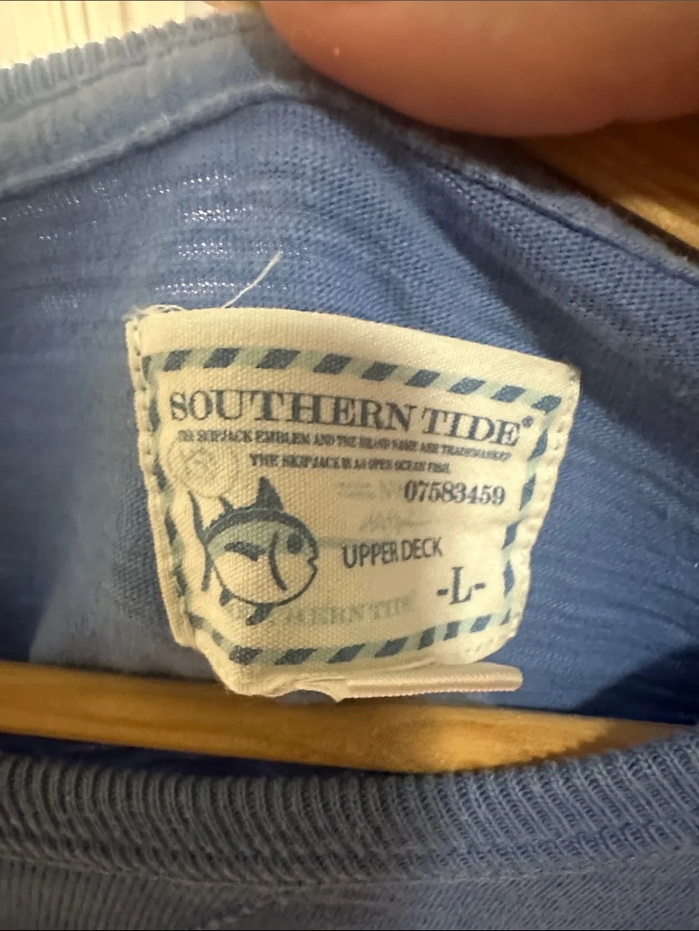 Southern Tide Upper Deck Crew Neck Sweatshirt size L